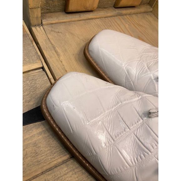 DONATO Marrone Mens White Croc Embossed Leather Oxfords Size 12 Groom - Picture 5 of 9